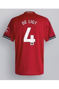 Manchester United Matthijs de Ligt #4 Voetbaltruitje Thuis tenue 2025-26 Korte Mouw